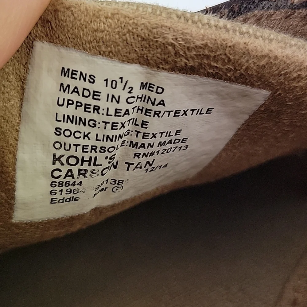 Eddie Bauer Carson Boat Shoe Tan Size 10.5